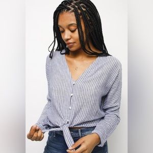 Rails Sloane Terrenas Stripe Shirt (Size: XS)